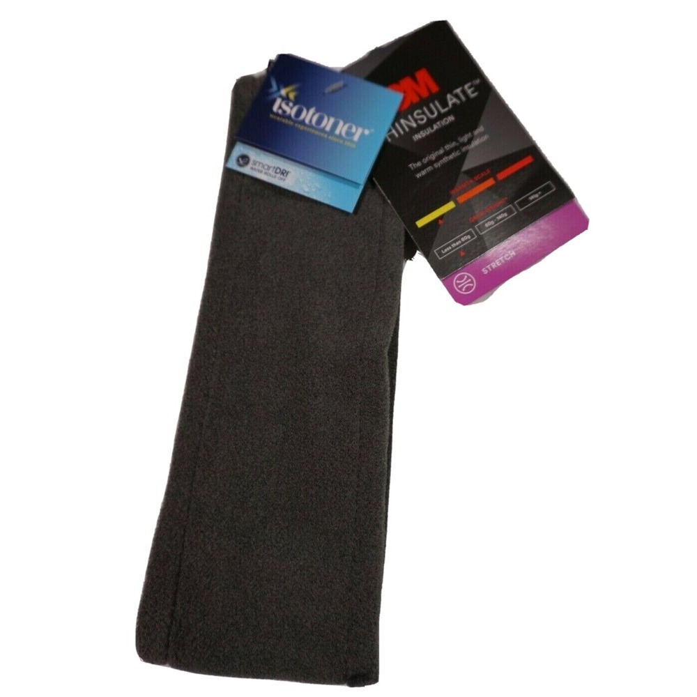 ISOTONER Headband‎ Heather Gray Stretch 3M Thinsulate  NEW